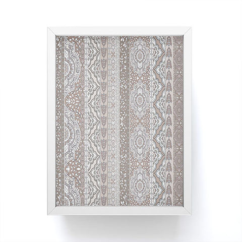 Aimee St Hill Farah Stripe Neutral Framed Mini Art Print