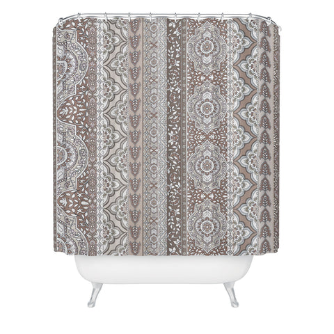 Aimee St Hill Farah Stripe Neutral Shower Curtain