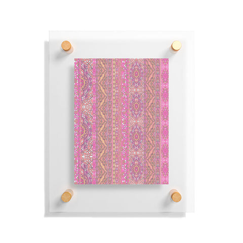 Aimee St Hill Farah Stripe Soft Blush Floating Acrylic Print