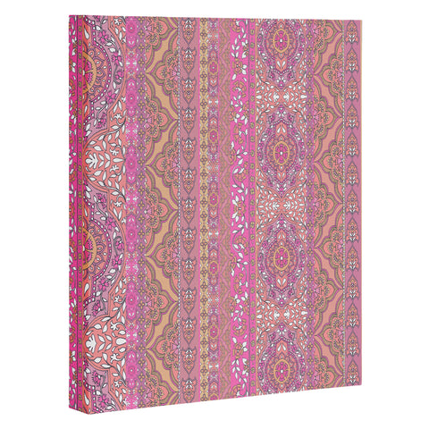 Aimee St Hill Farah Stripe Soft Blush Art Canvas
