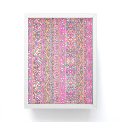 Aimee St Hill Farah Stripe Soft Blush Framed Mini Art Print