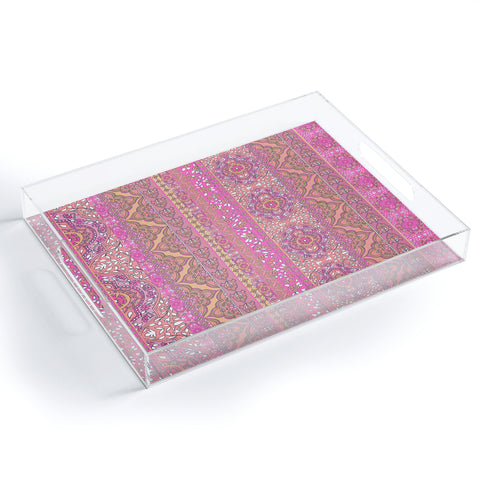 Aimee St Hill Farah Stripe Soft Blush Acrylic Tray