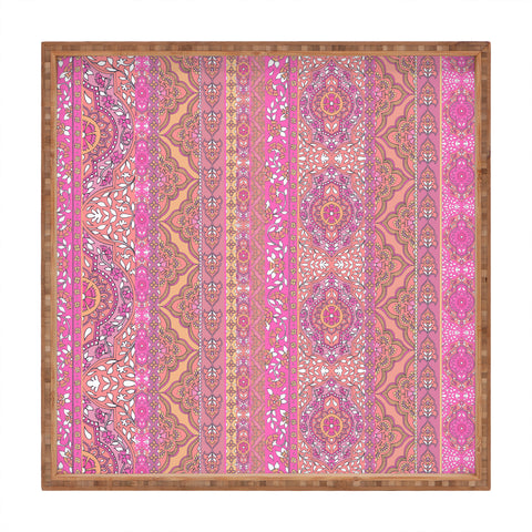 Aimee St Hill Farah Stripe Soft Blush Square Tray