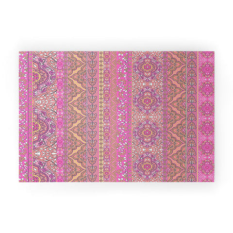 Aimee St Hill Farah Stripe Soft Blush Welcome Mat