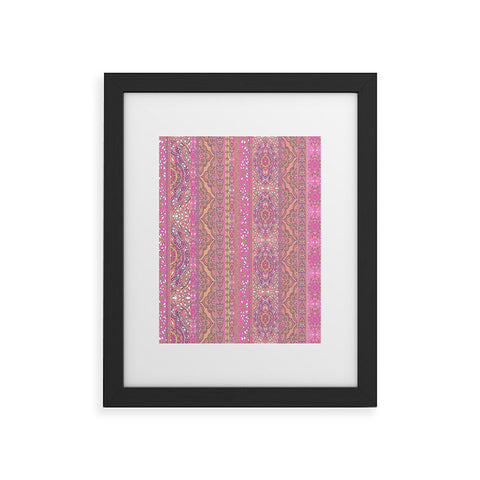 Aimee St Hill Farah Stripe Soft Blush Framed Art Print