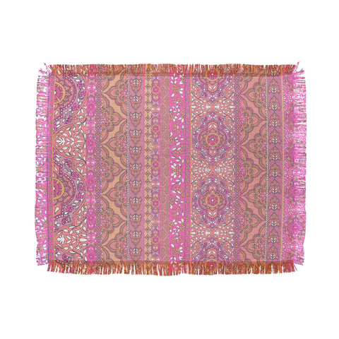 Aimee St Hill Farah Stripe Soft Blush Throw Blanket