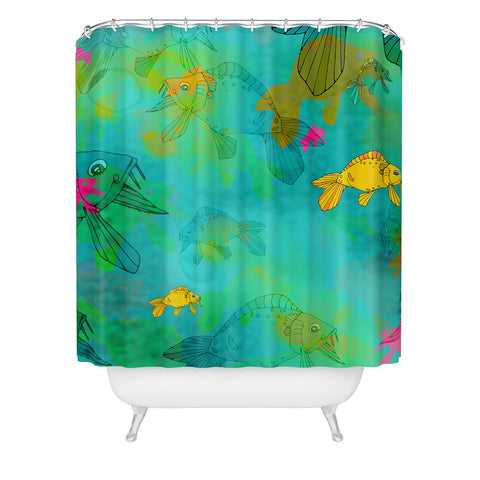 Aimee St Hill Fish Shower Curtain
