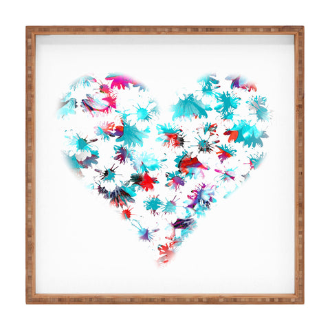 Aimee St Hill Floral Heart Square Tray