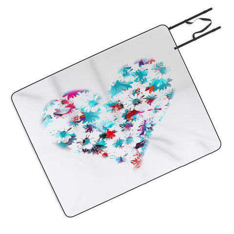 Aimee St Hill Floral Heart Picnic Blanket
