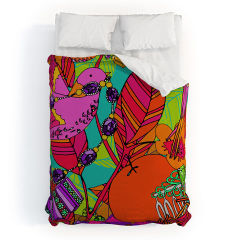 Aimee St Hill Gems And Birds Duvet Cover