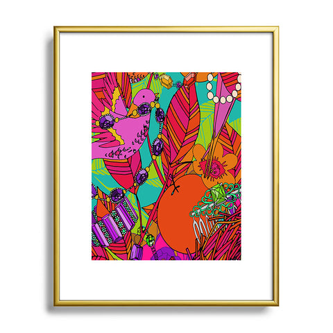 Aimee St Hill Gems And Birds Metal Framed Art Print