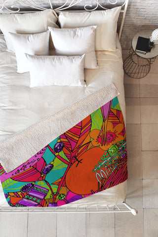 Aimee St Hill Gems And Birds Fleece Throw Blanket