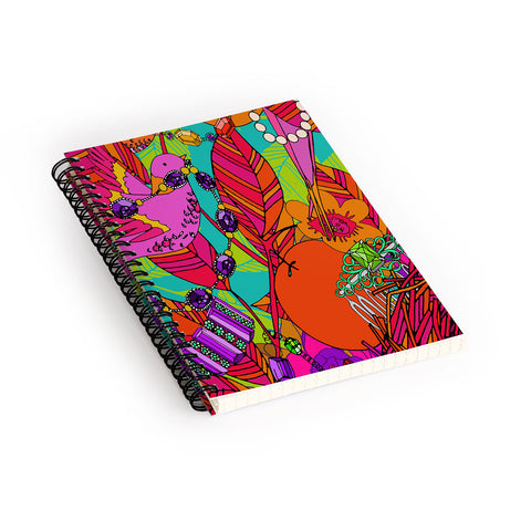 Aimee St Hill Gems And Birds Spiral Notebook