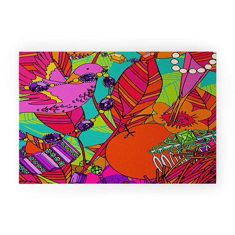 Aimee St Hill Gems And Birds Welcome Mat