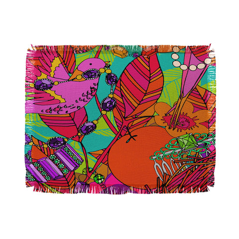 Aimee St Hill Gems And Birds Throw Blanket