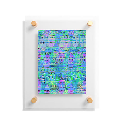 Aimee St Hill Geo Tribal Blue Floating Acrylic Print