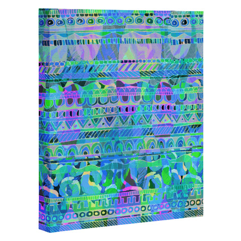Aimee St Hill Geo Tribal Blue Art Canvas