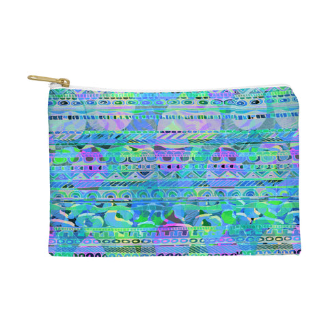 Aimee St Hill Geo Tribal Blue Pouch