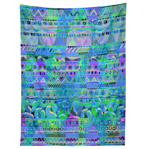 Aimee St Hill Geo Tribal Blue Tapestry
