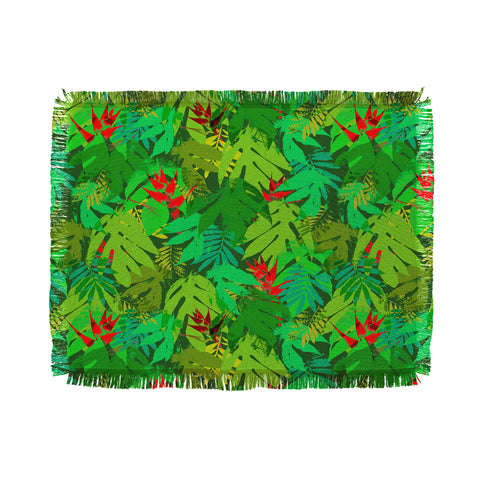Aimee St Hill Heliconia 1 Throw Blanket