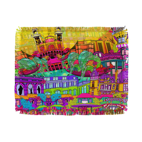 Aimee St Hill I Heart Paris Throw Blanket