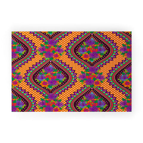 Aimee St Hill Ivy Orange Welcome Mat