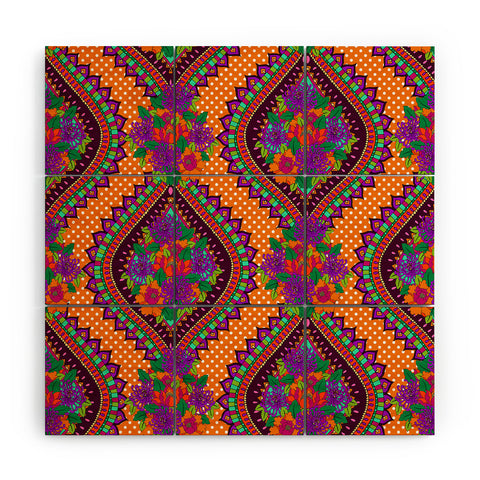 Aimee St Hill Ivy Orange Wood Wall Mural