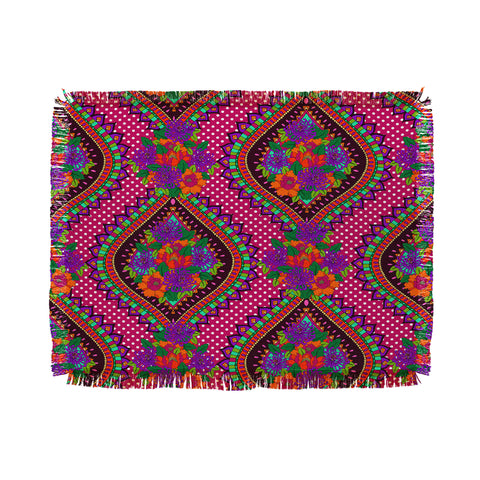 Aimee St Hill Ivy Pink Throw Blanket