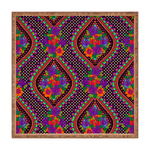 Aimee St Hill Ivy Purple Square Tray