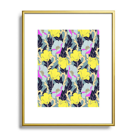 Aimee St Hill June Yellow Metal Framed Art Print