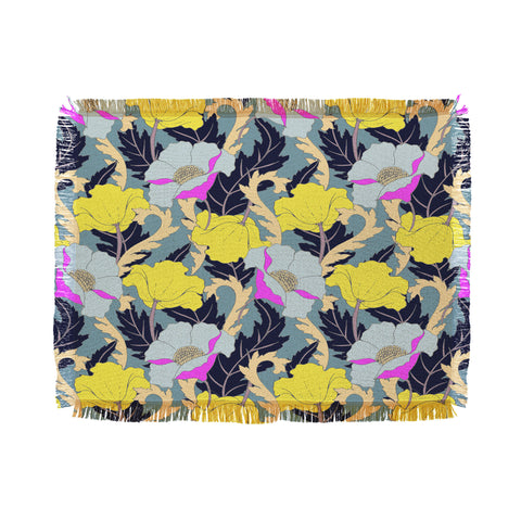 Aimee St Hill June Yellow Throw Blanket