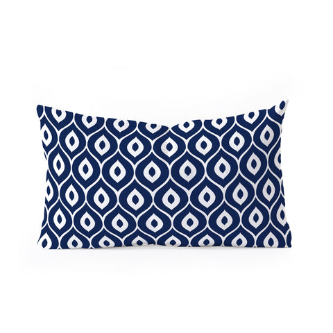 Aimee St Hill Leela Navy Oblong Throw Pillow