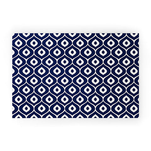 Aimee St Hill Leela Navy Welcome Mat