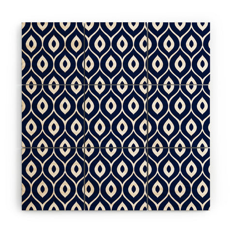 Aimee St Hill Leela Navy Wood Wall Mural