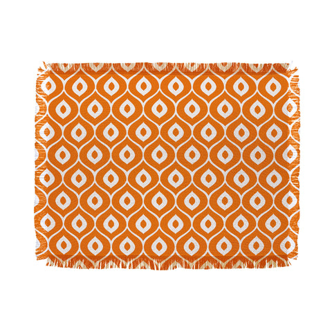 Aimee St Hill Leela Orange Throw Blanket