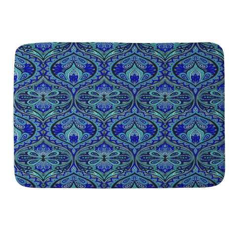 Aimee St Hill Ogee Blue Memory Foam Bath Mat