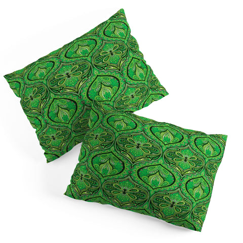 Aimee St Hill Ogee Green Pillow Shams