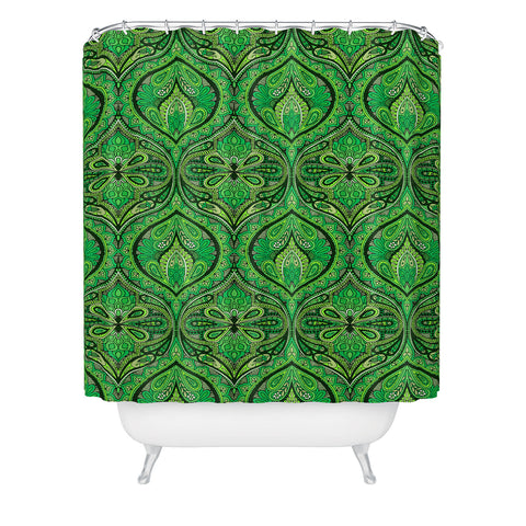 Aimee St Hill Ogee Green Shower Curtain