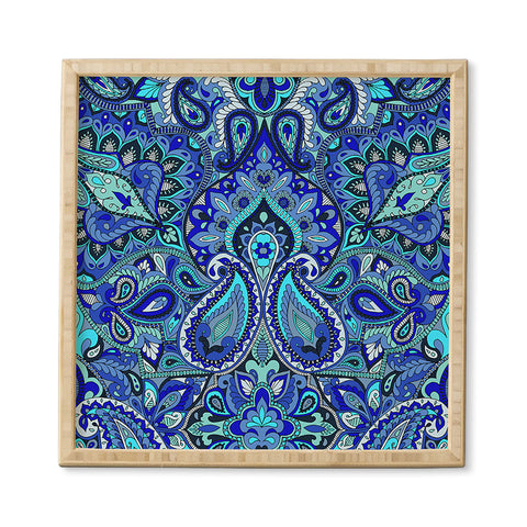 Aimee St Hill Paisley Blue Framed Wall Art