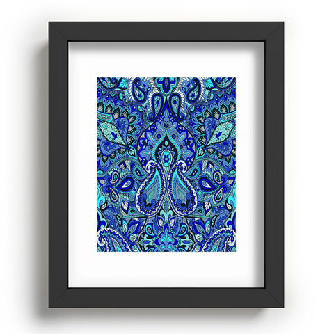 Aimee St Hill Paisley Blue Recessed Framing Rectangle