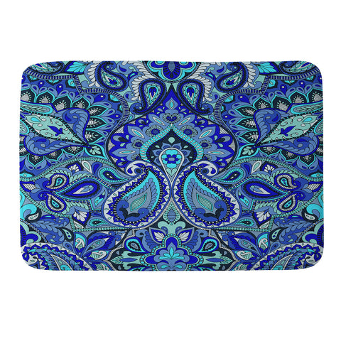 Aimee St Hill Paisley Blue Memory Foam Bath Mat