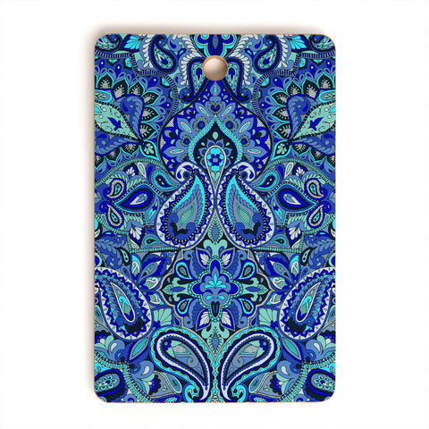 Aimee St Hill Paisley Blue Cutting Board Rectangle