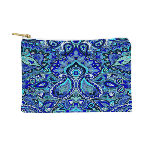 Aimee St Hill Paisley Blue Pouch
