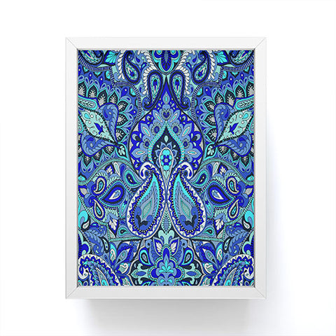 Aimee St Hill Paisley Blue Framed Mini Art Print