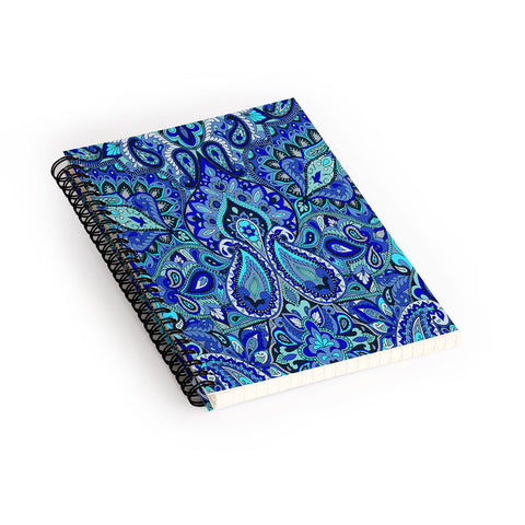 Aimee St Hill Paisley Blue Spiral Notebook