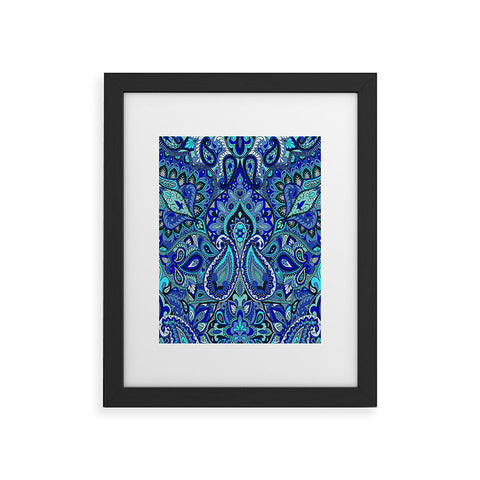 Aimee St Hill Paisley Blue Framed Art Print