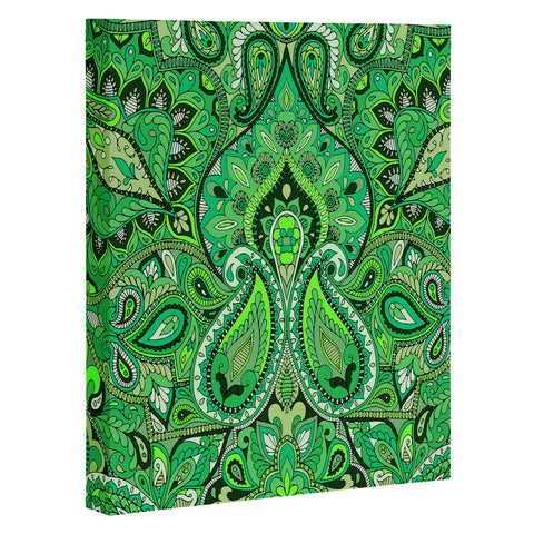 Aimee St Hill Paisley Green Art Canvas