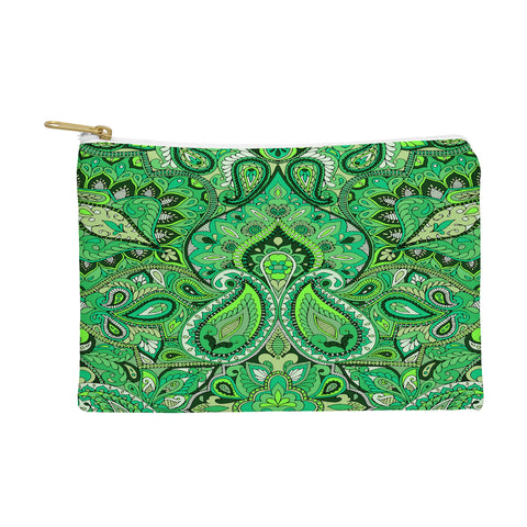 Aimee St Hill Paisley Green Pouch