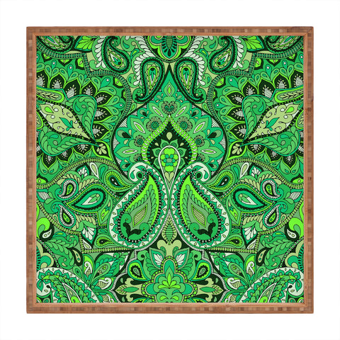 Aimee St Hill Paisley Green Square Tray