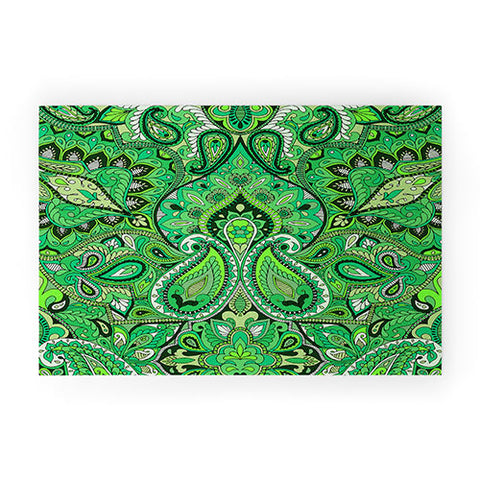 Aimee St Hill Paisley Green Welcome Mat